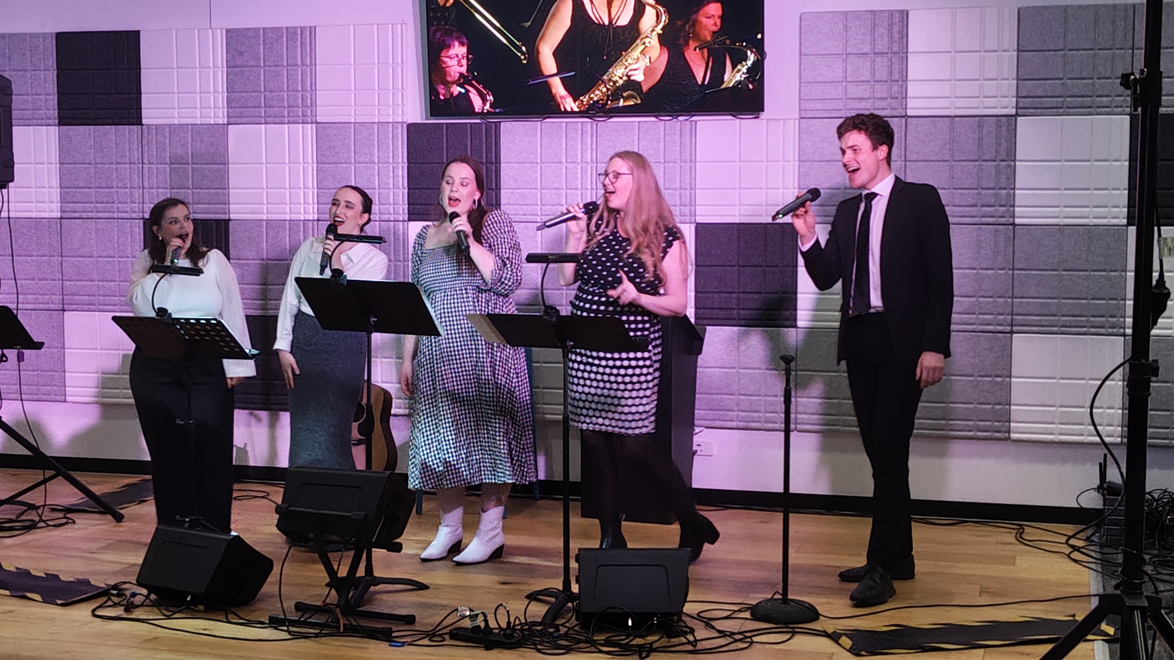 Revelation Choir performing on stage